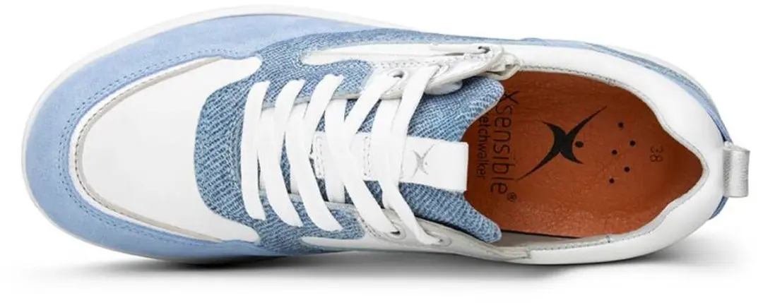 Xsensible Grenoble Dames Veterschoenen Lichtblauw - Maat 42