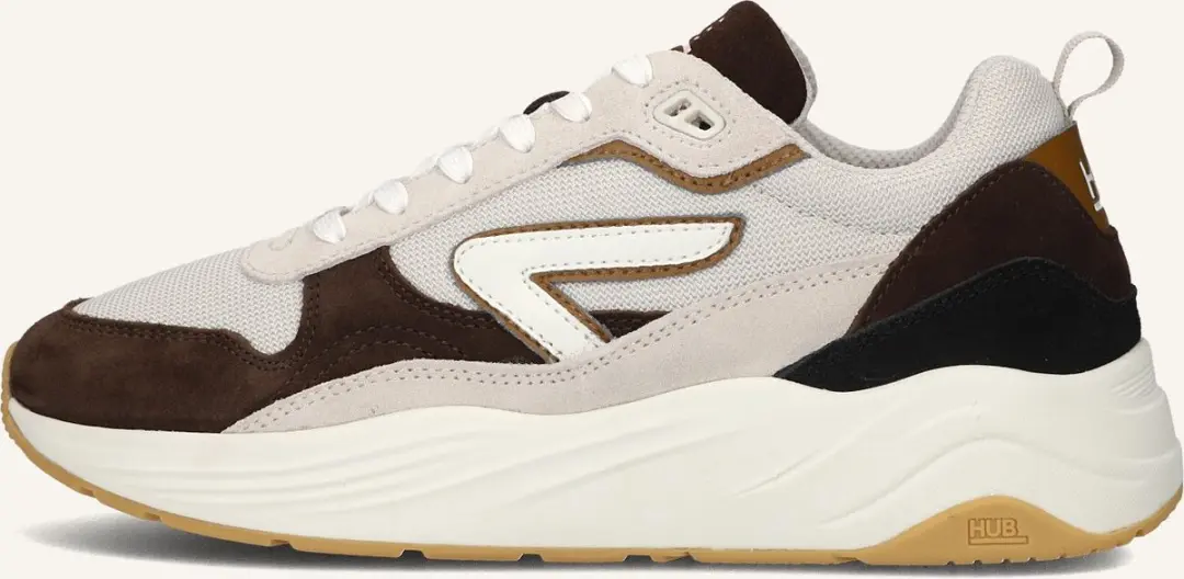 Hub Glide Lage Sneakers 44 - Bone/Off White/Dark Coffee
