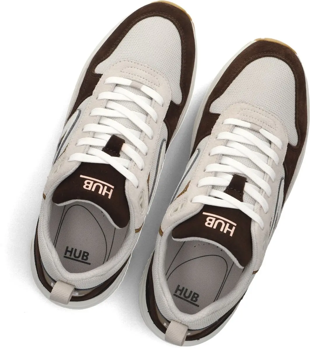 Hub Glide Lage Sneakers 44 - Bone/Off White/Dark Coffee