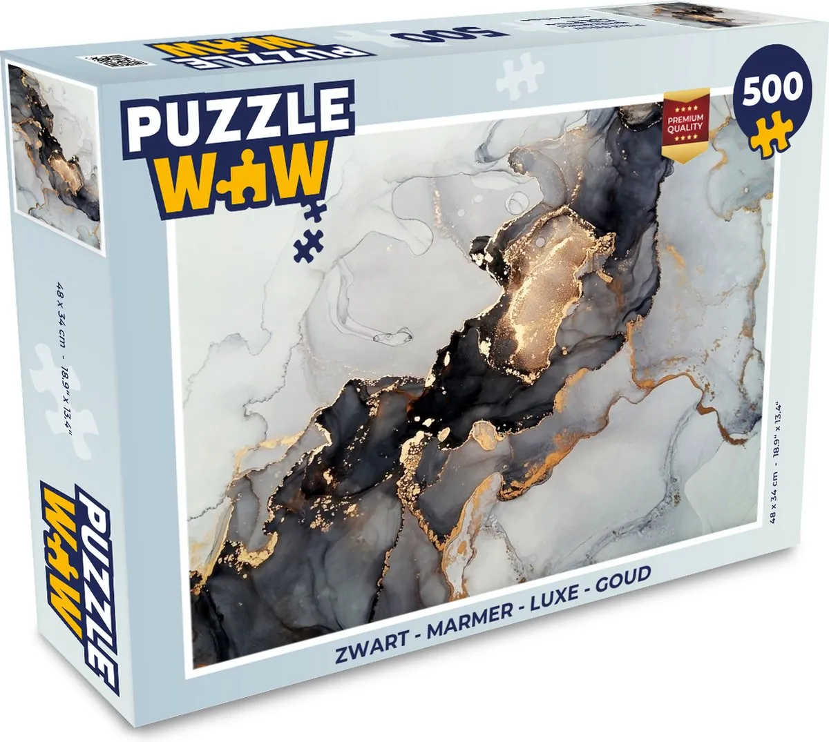 PuzzleWow Marmerprint Legpuzzel 500 Stuks
