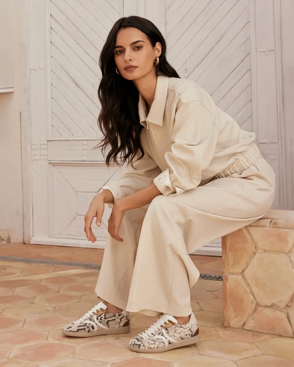 VIA VAI Nilla Khloe Lage Sneakers - Beige - afbeelding 6 van 6