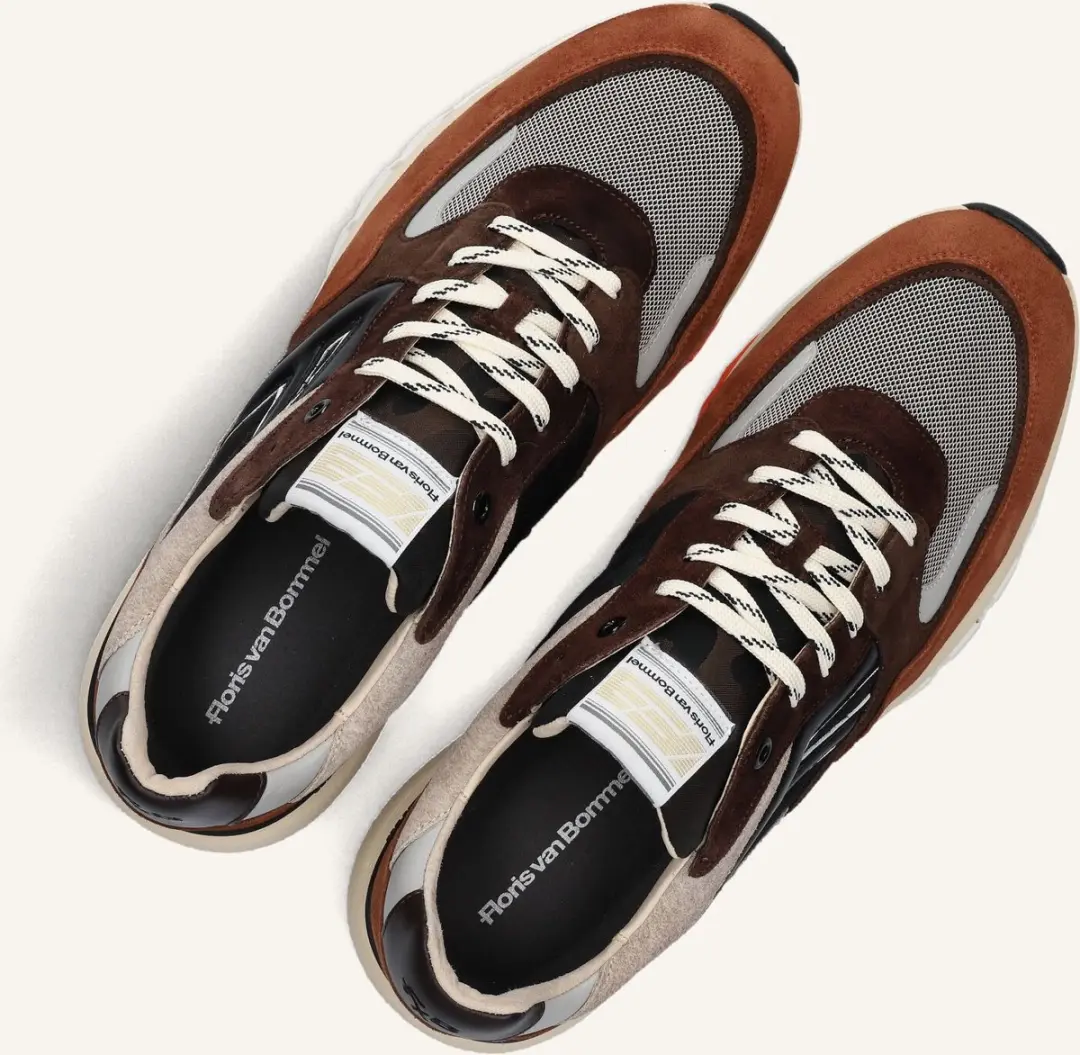 Floris van Bommel De Treener Sfm-10154 Sneakers - Bruin - Maat 44⅔