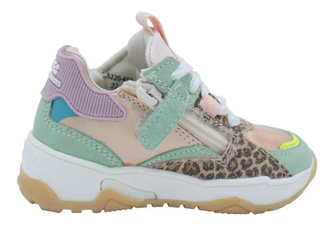 BunniesJR Meisjes Lage Sneakers 226220-459 - Groen - Leer