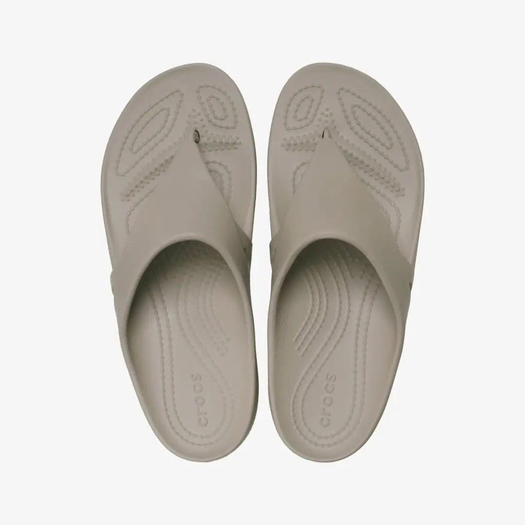 Crocs Kadee Wedge Flip dames slippers beige