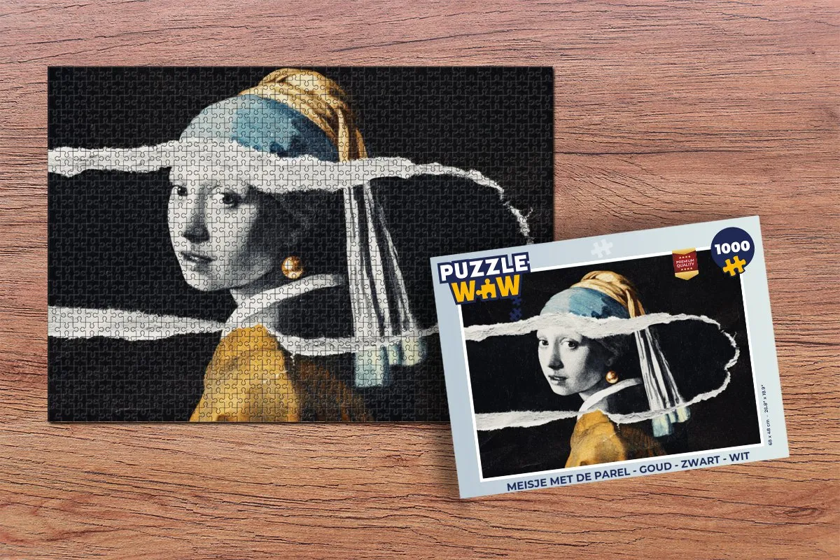 PuzzleWow Meisje met de Parel Legpuzzel 1000 Stuks - Multicolor
