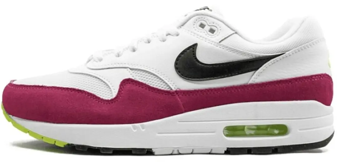 Nike Air Max 1 White Black Volt Rush Pink