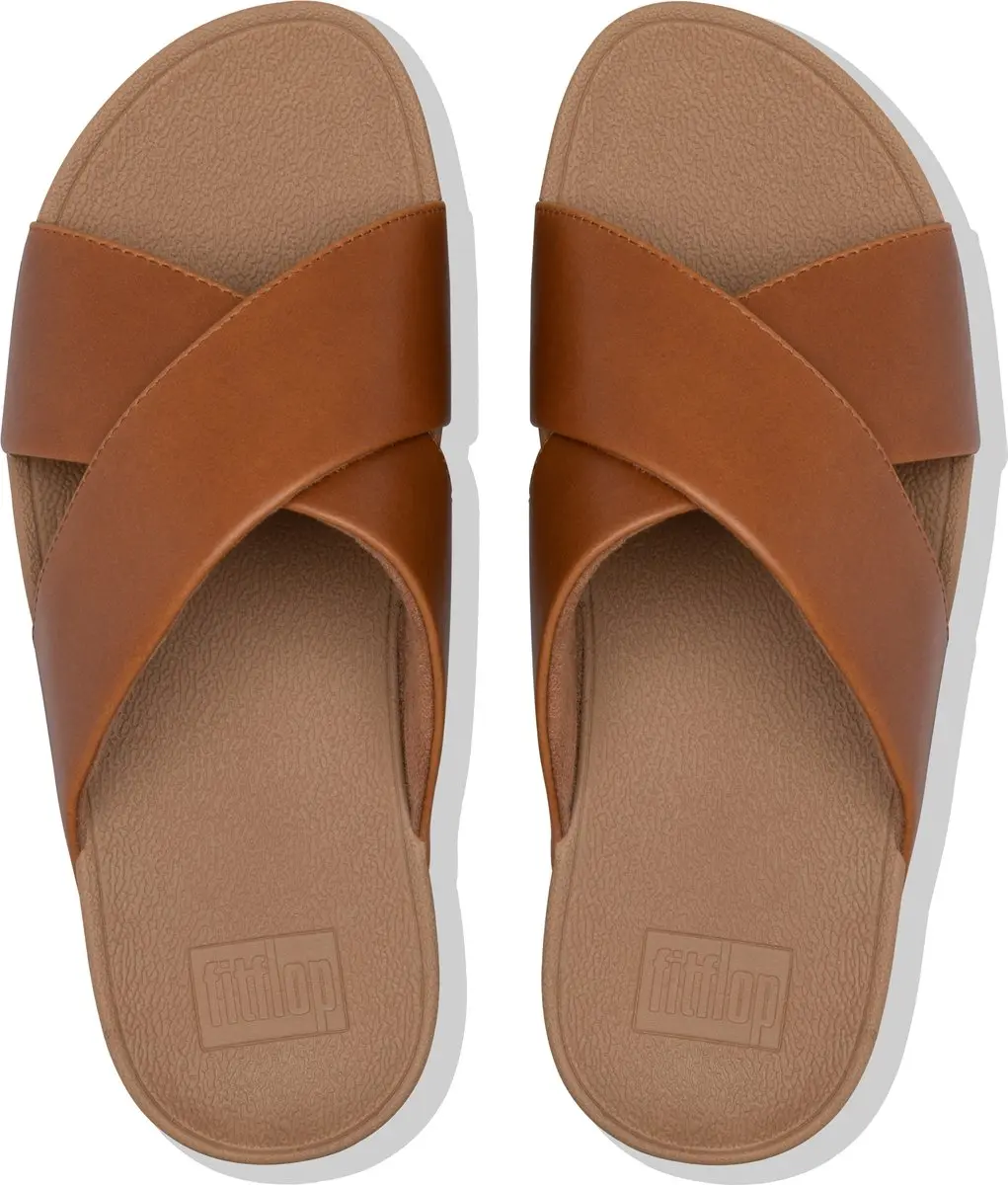 FitFlop Lulu Cross Slide Sandalen - Dames 42 - Beige - afbeelding 6 van 6