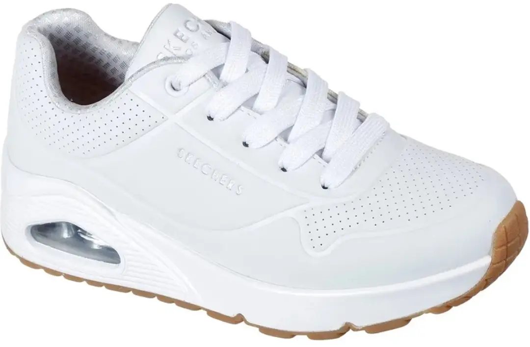 Skechers Uno-Stand On Air Jongens Sneakers - Wit - afbeelding 3 van 6