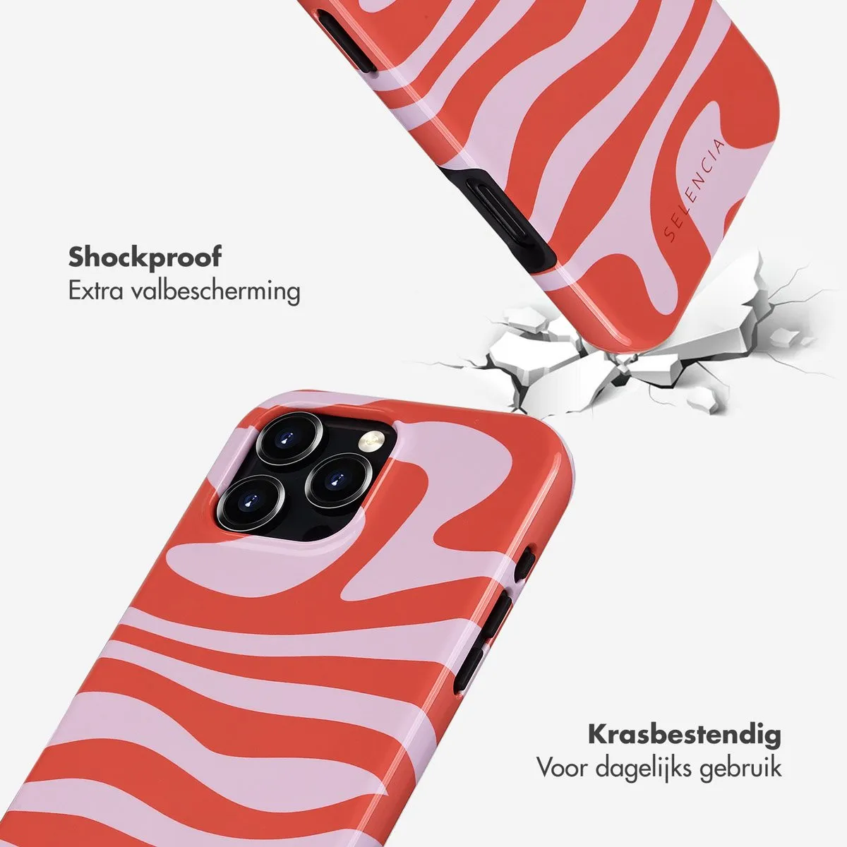 Selencia Hoesje iPhone 16 Pro Max Dream Swirl Pink - MagSafe