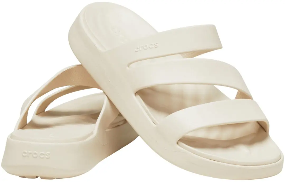 Crocs Getaway Strappy Slides 43 - Off White