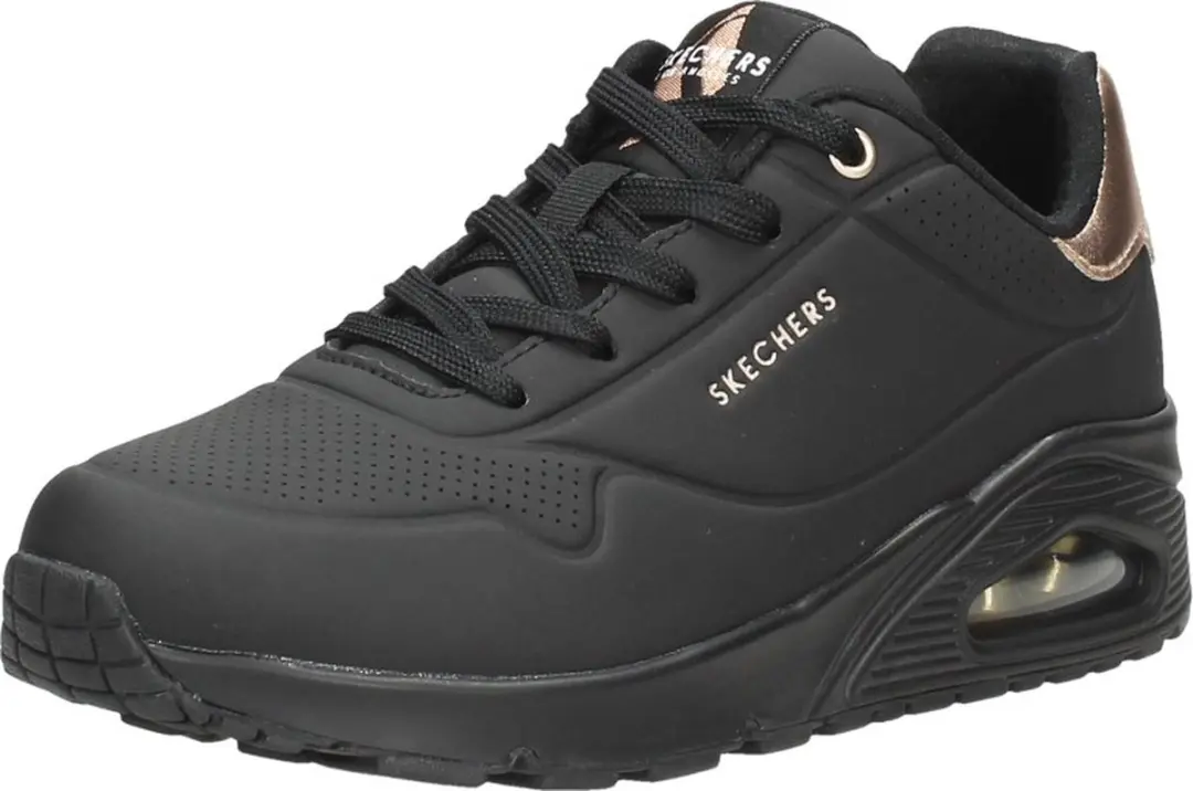 Skechers Uno Golden Air Dames Sneakers - Zwart