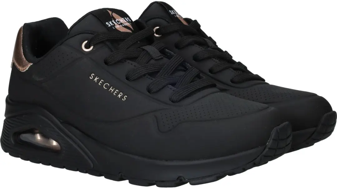 Skechers Uno Golden Air Dames Sneakers - Zwart - afbeelding 6 van 6