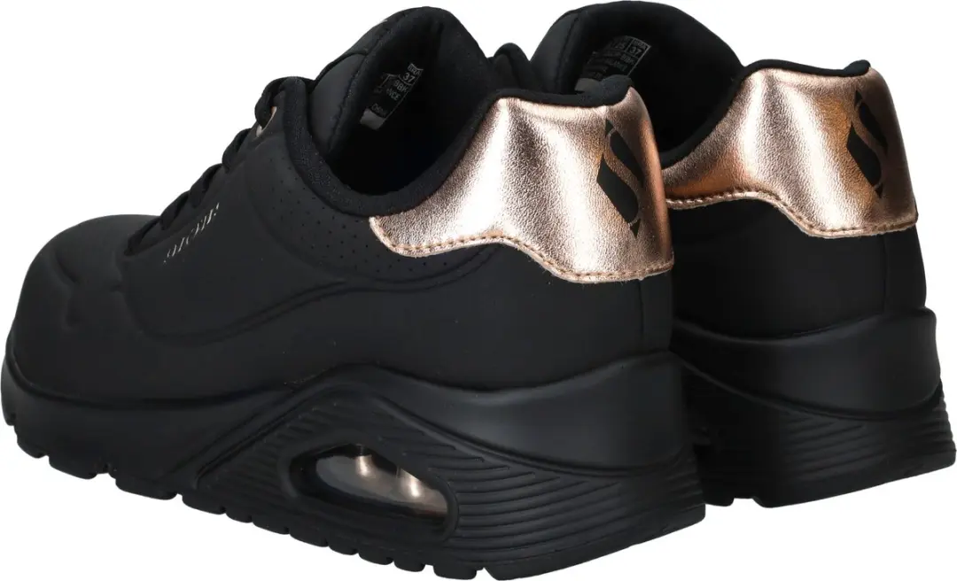 Skechers Uno Golden Air Dames Sneakers - Zwart