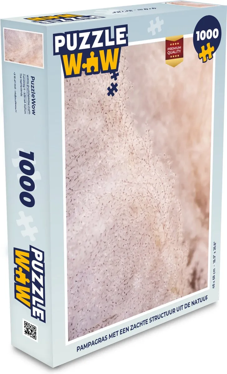 PuzzleWow Puzzel Pampasgras - 1000 Stuks - Multicolor