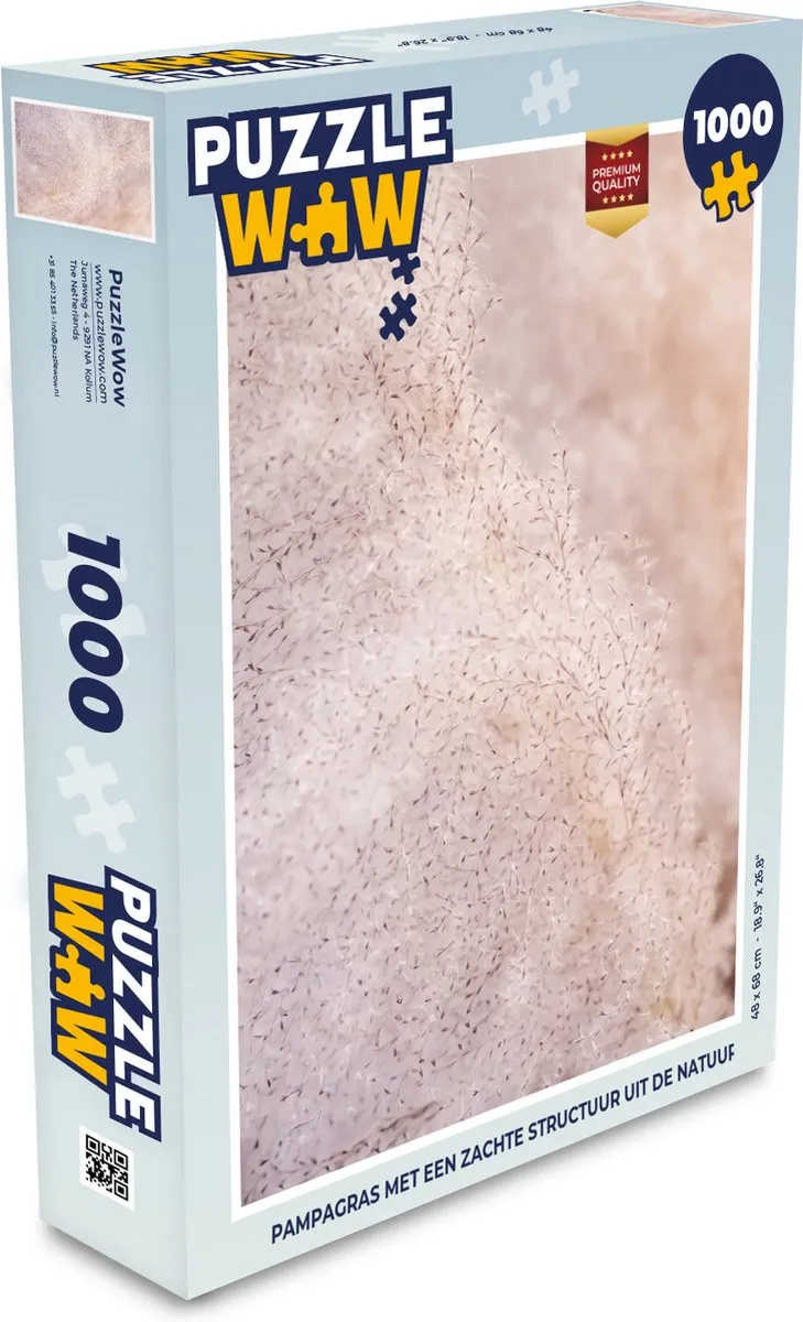 PuzzleWow Puzzel Pampasgras - 1000 Stuks - Multicolor