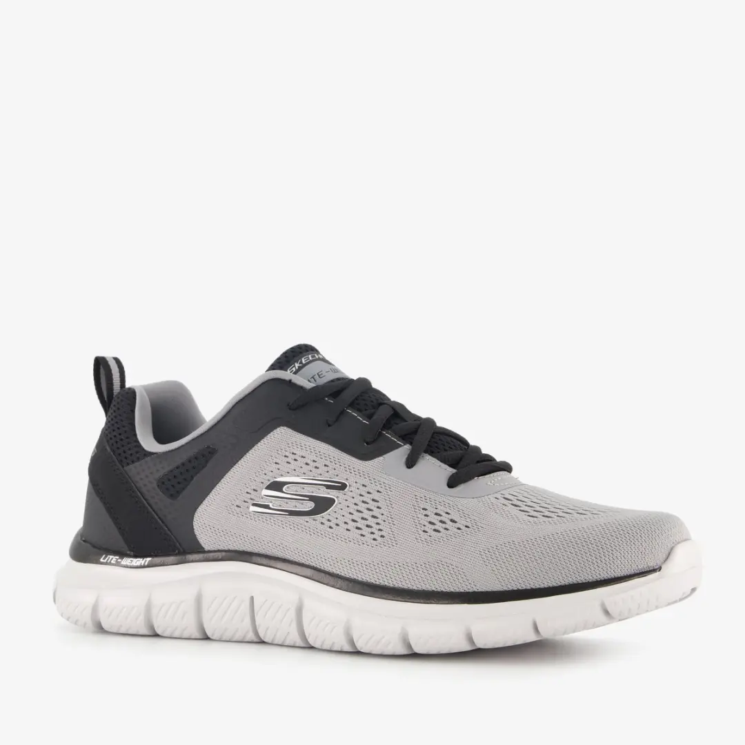 Skechers Track Ripkent heren sneakers grijs zwart