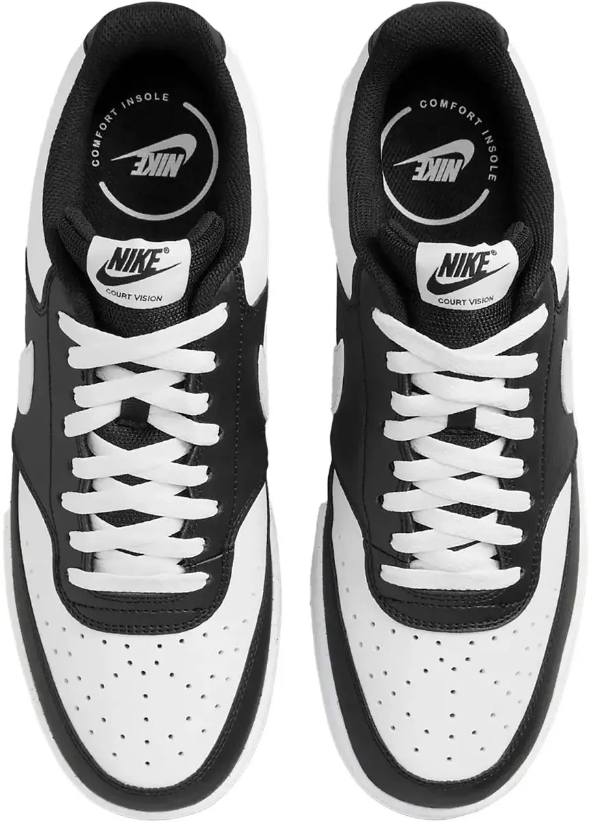 Nike Court Vision Low Sneakers - 42 - Zwart/Wit