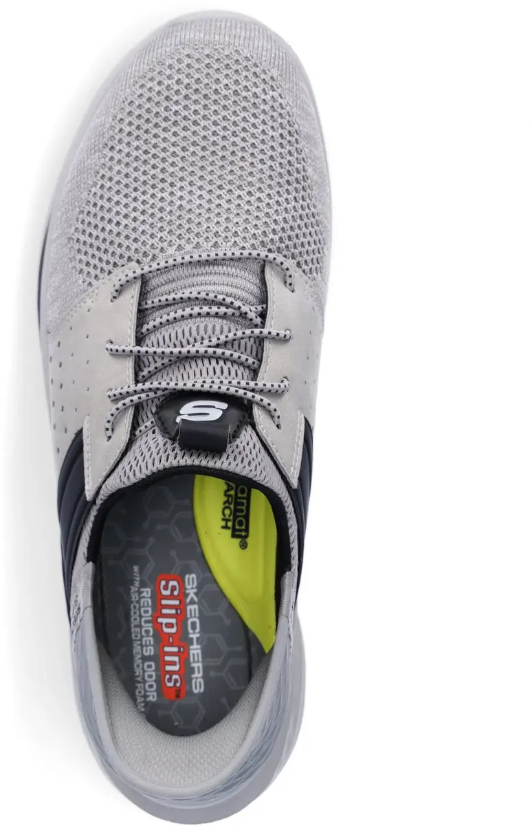 Skechers Slade Ocon Heren Instappers - Grijs - afbeelding 5 van 6