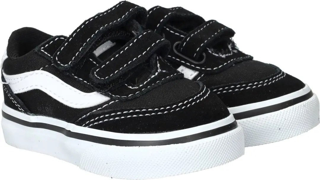 Vans Brooklyn LS V Suede/Canvas Sneakers - Zwart/Wit - afbeelding 4 van 6