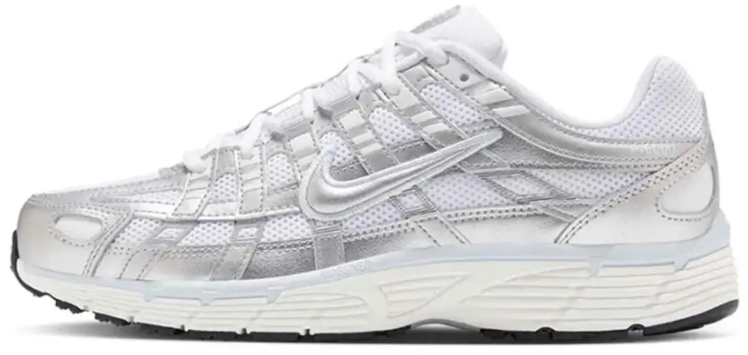 Nike P-6000 White Blue Tint Sail Metallic Silver (W)