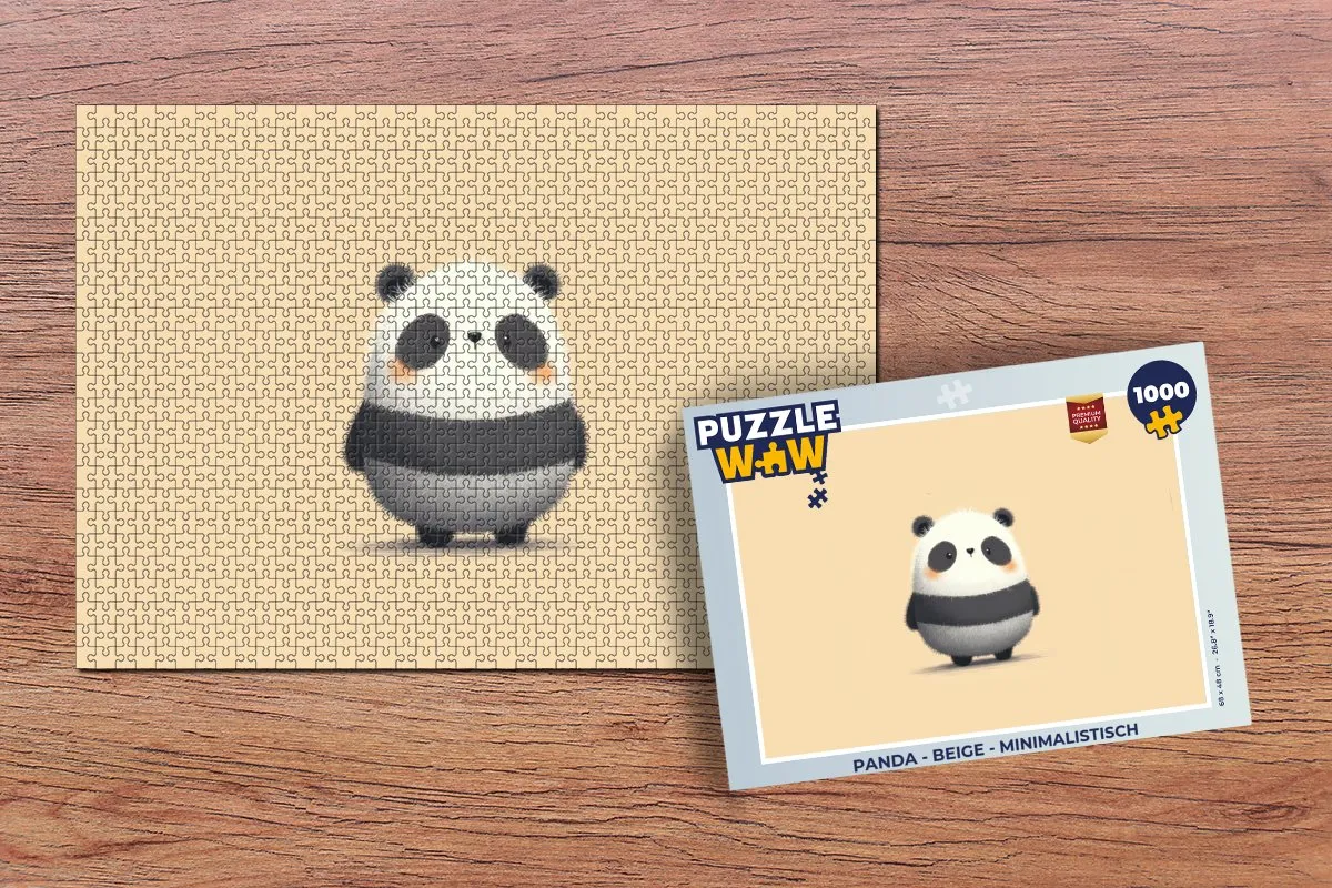 PuzzleWow Puzzel Panda Legpuzzel 1000 Stuks