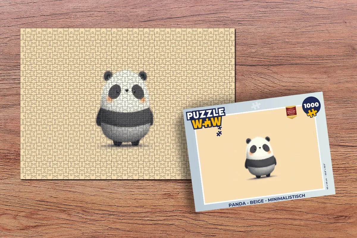 PuzzleWow Puzzel Panda Legpuzzel 1000 Stuks