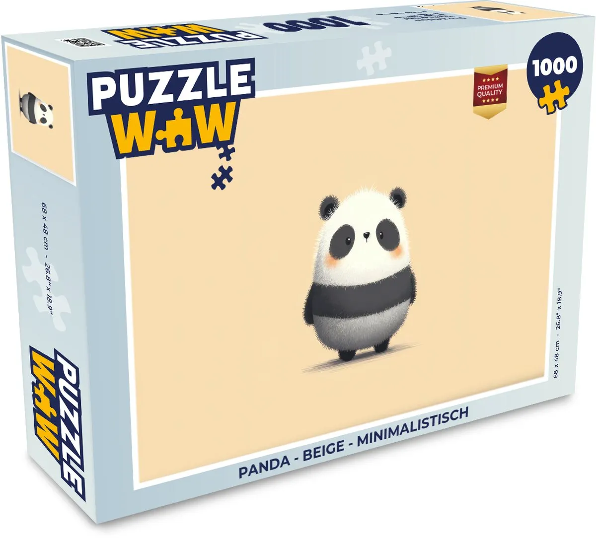 PuzzleWow Puzzel Panda Legpuzzel 1000 Stuks