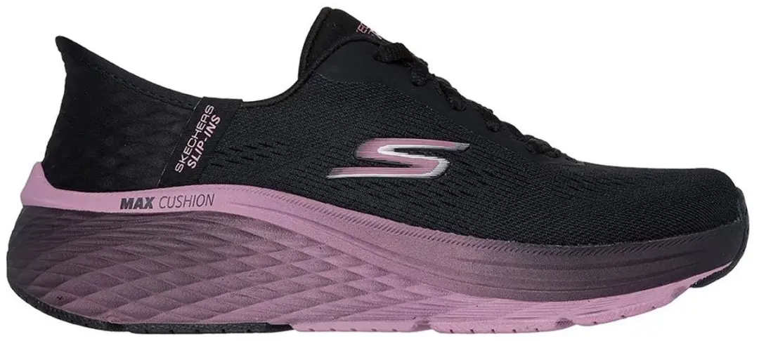 Skechers Max Cushioning Elite 2.0 So Dames Sneakers - Zwart/Paars - afbeelding 2 van 6