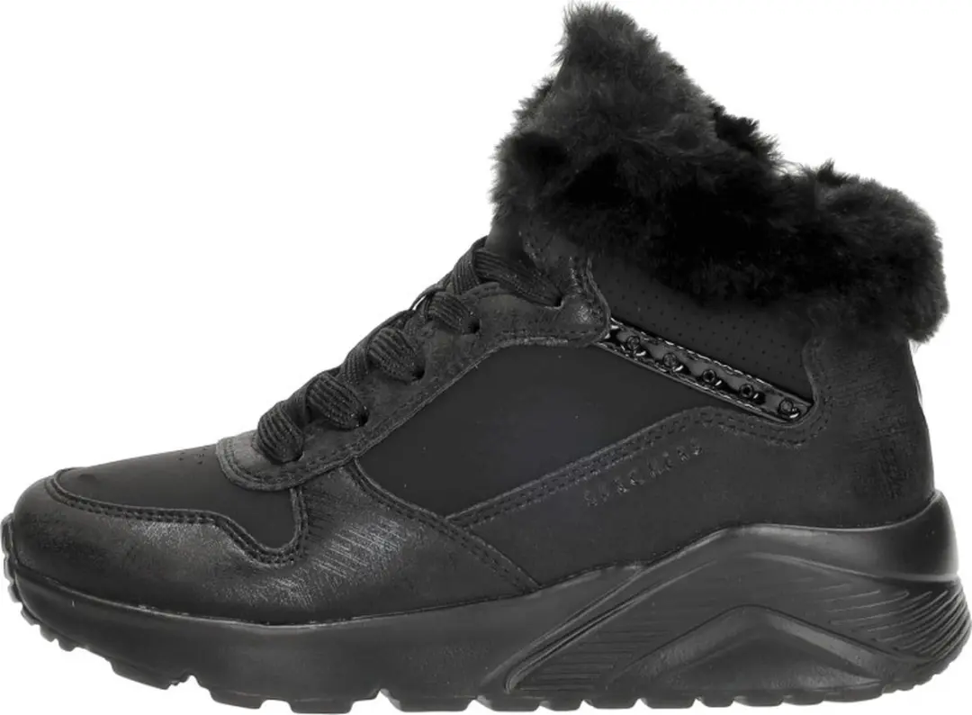 Skechers Uno Lite Veterschoen hoog - Zwart - Maat 34