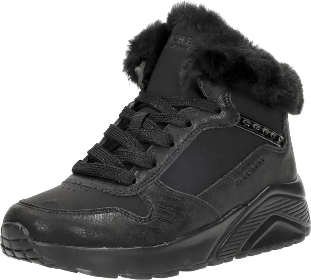 Skechers Uno Lite Veterschoen hoog - Zwart - Maat 34