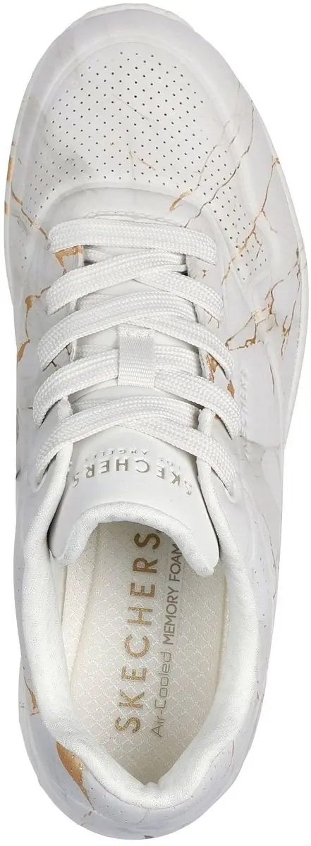 Skechers Uno Marble Marvel Dames Sneakers - Wit - afbeelding 6 van 6