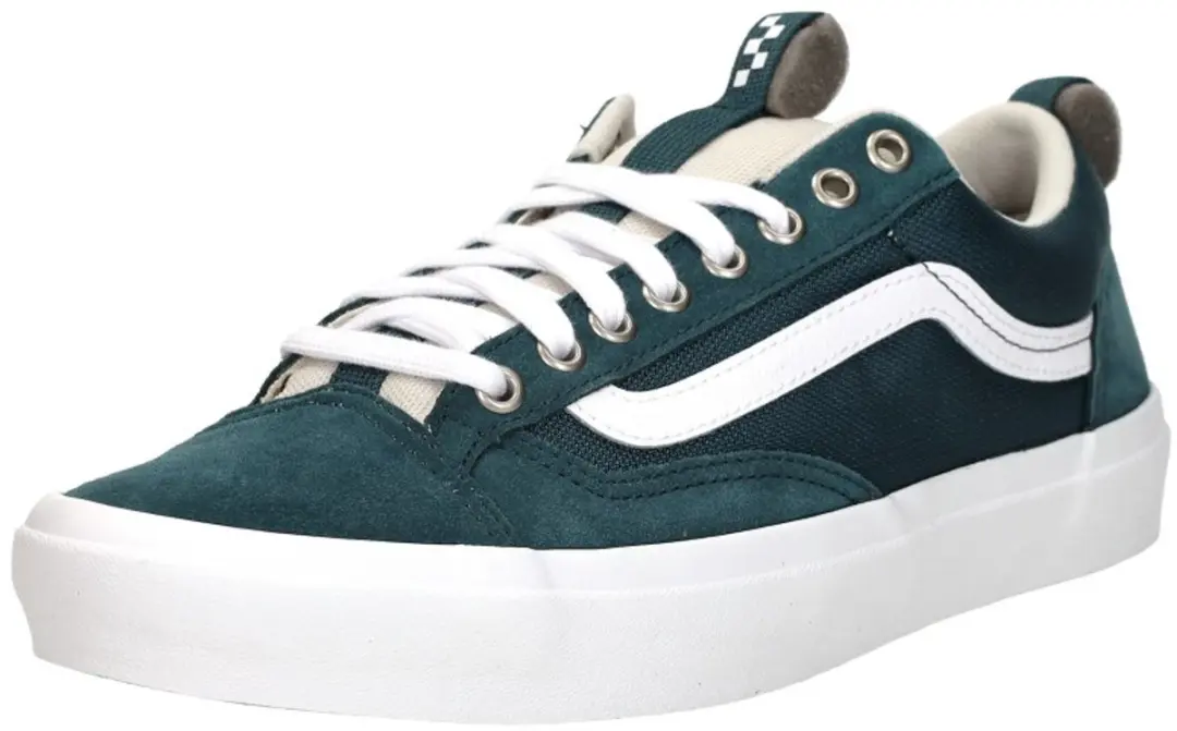 Vans Skate Old Skool 36 Sneakers - Donkergroen/Beige/Wit