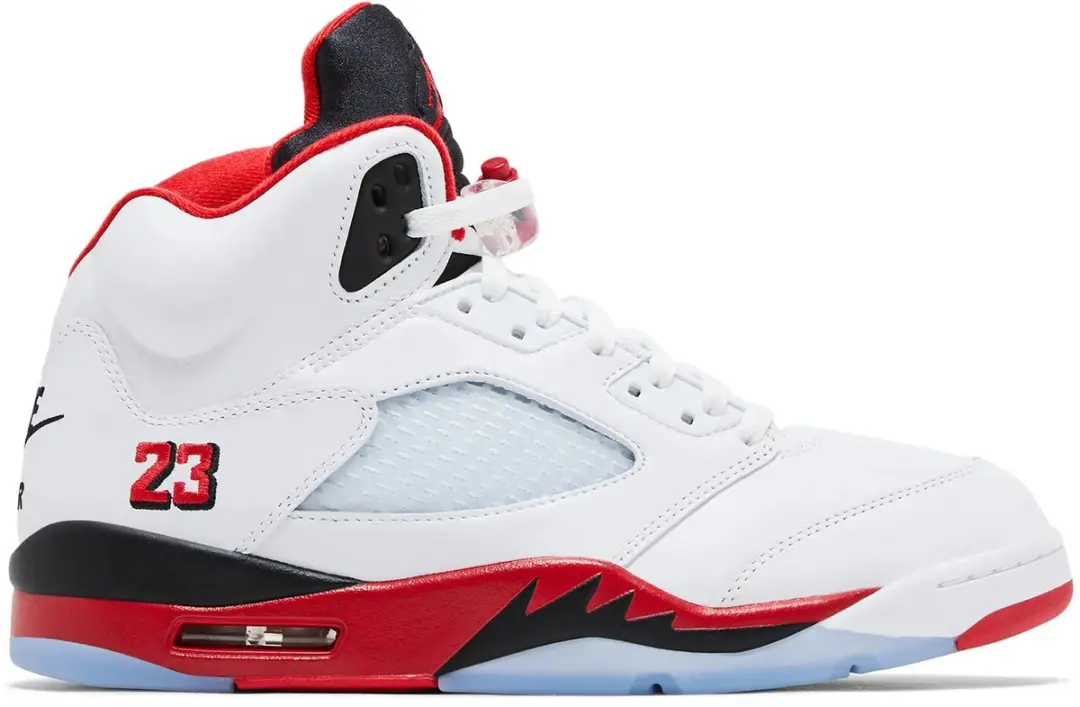 Jordan 5 Retro Fire Red Black Tongue (2025)