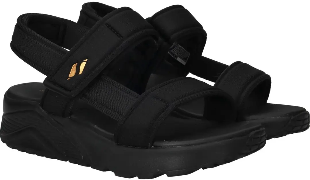 Skechers Uno Lite Sandalen - Meisjes 37 - Zwart - afbeelding 5 van 6