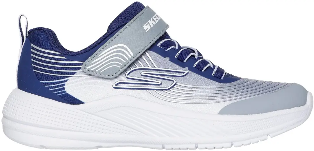 Skechers Microspec Advance Sneakers - Kinderen - Maat 28 - Navy/Lichtgrijs - afbeelding 6 van 6