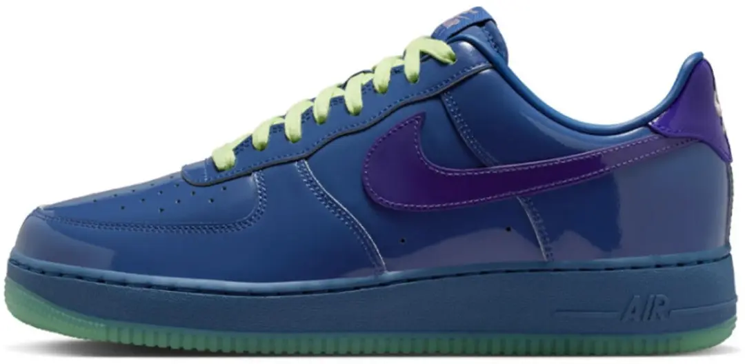 Nike Air Force 1 Low Patent Leather Mystic Navy Grape Ice