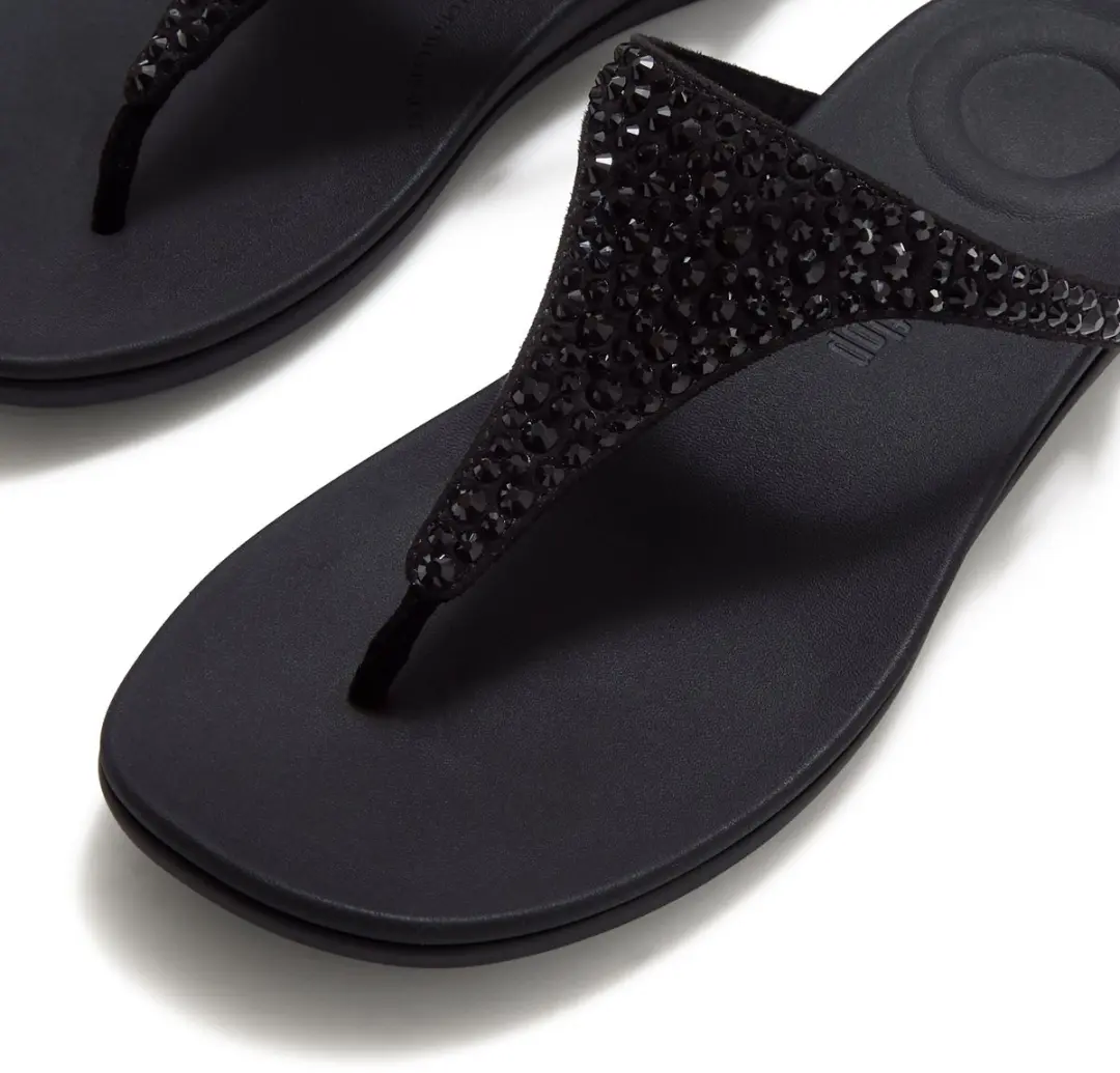 FitFlop Solay Mixed-Crystal Toe-Post Sandals Dames Sandalen