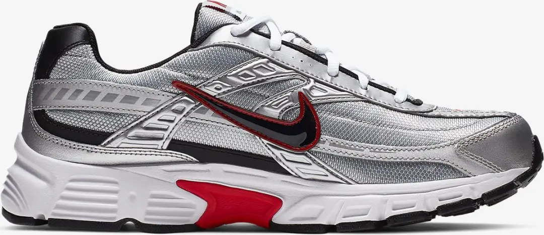 Nike Initiator Heren Schoenen - 43 - Zilver/Zwart/Rood