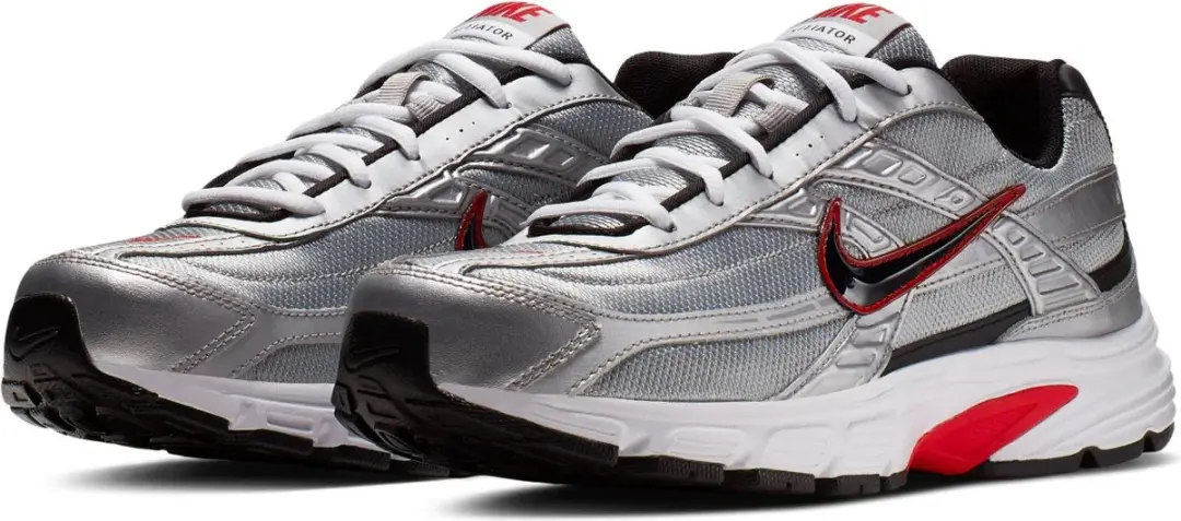 Nike Initiator Heren Schoenen - 43 - Zilver/Zwart/Rood