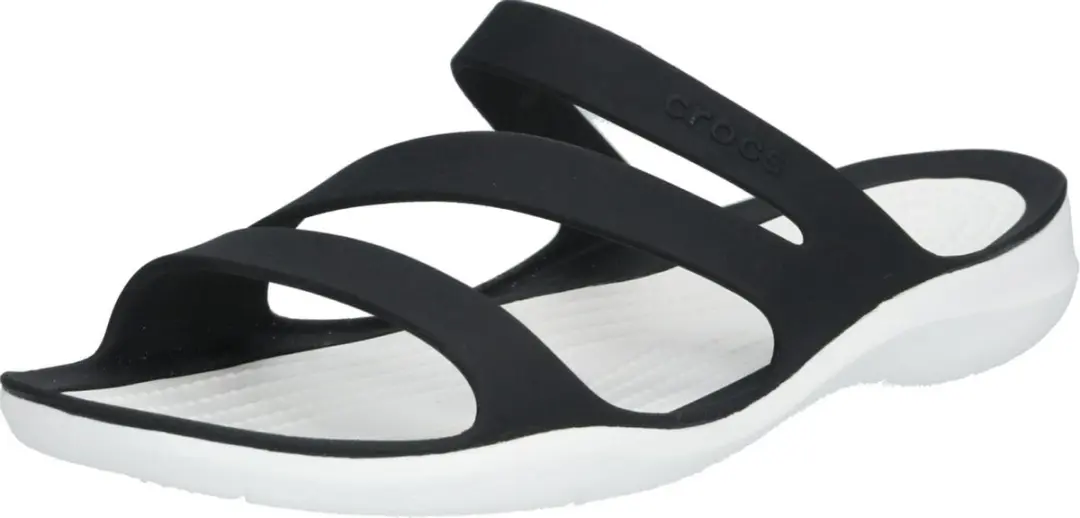 Crocs Swiftwater Dames Sandalen 203998-066 - Zwart/Wit - afbeelding 4 van 6