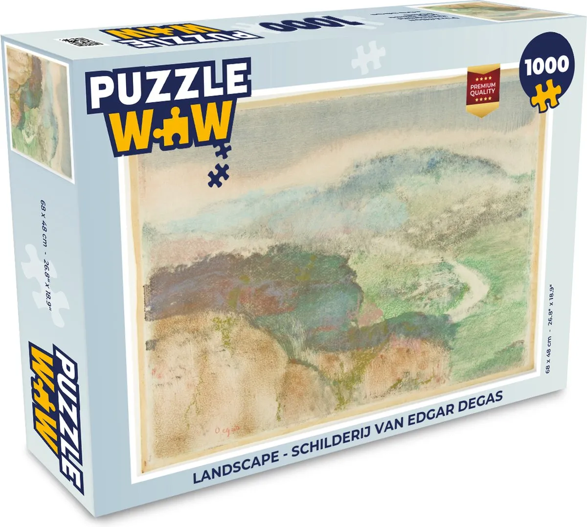 PuzzleWow Legpuzzel Edgar Degas 1000 Stuks