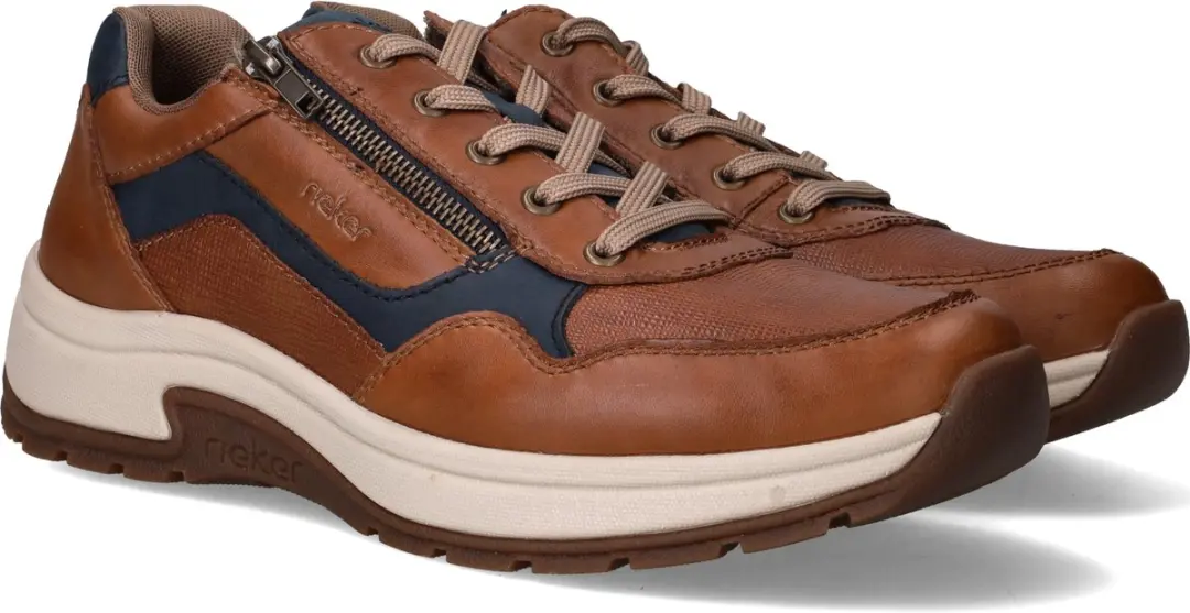 Rieker Heren Sneakers - Bruin - Maat 42