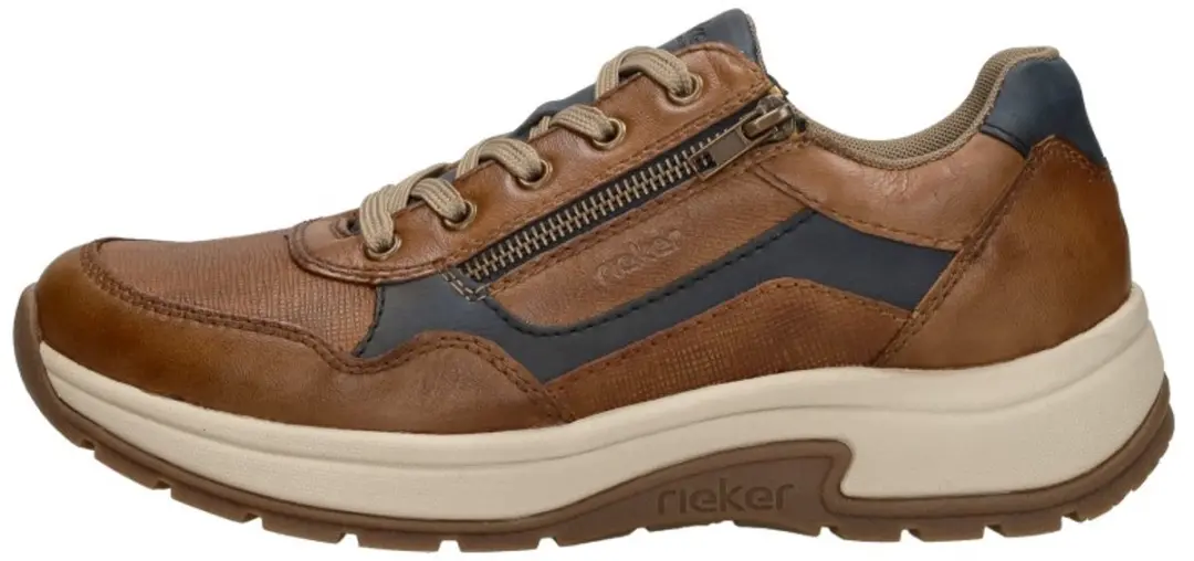 Rieker Heren Sneakers - Bruin - Maat 42
