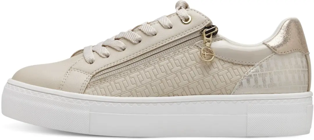Tamaris ESSENTIALS Dames Sneakers 1-23313-41 - IVORY/GOLD - afbeelding 2 van 6