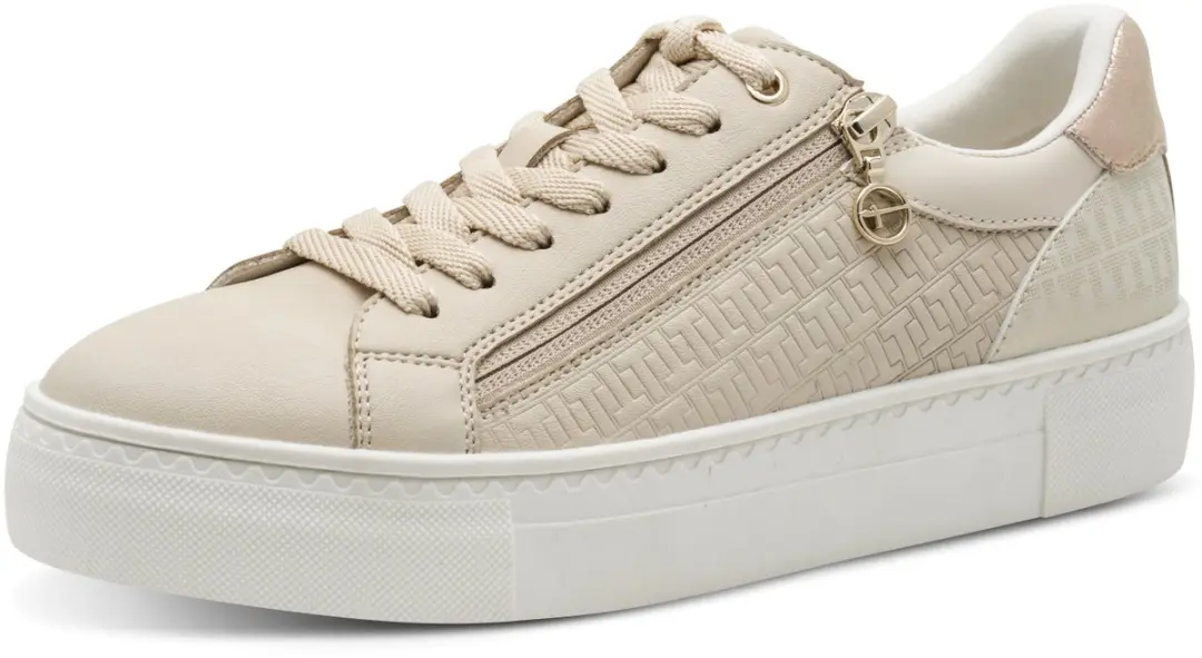 Tamaris ESSENTIALS Dames Sneakers 1-23313-41 - IVORY/GOLD - afbeelding 3 van 6