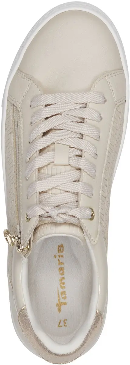 Tamaris ESSENTIALS Dames Sneakers 1-23313-41 - IVORY/GOLD - afbeelding 5 van 6