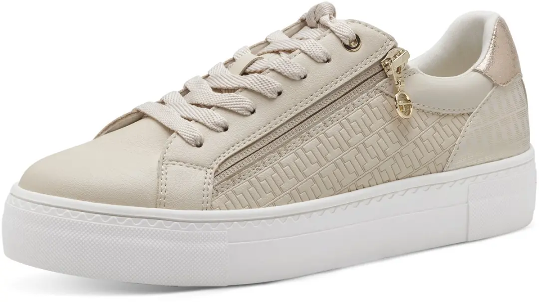 Tamaris ESSENTIALS Dames Sneakers 1-23313-41 - IVORY/GOLD - afbeelding 4 van 6