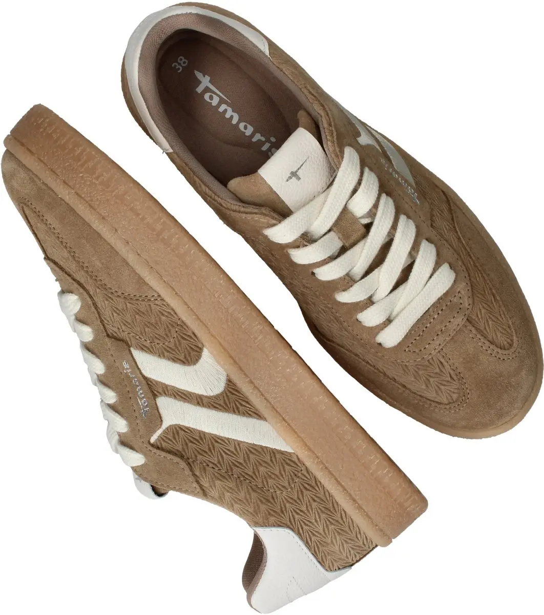Tamaris 101234 Sneakers - Bruin Suede - Maat 40 - afbeelding 6 van 6