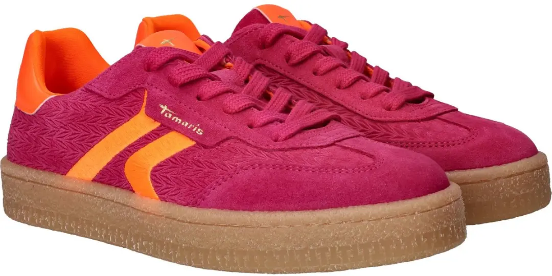 Tamaris 101237 Sneakers - Roze Suede - afbeelding 3 van 6