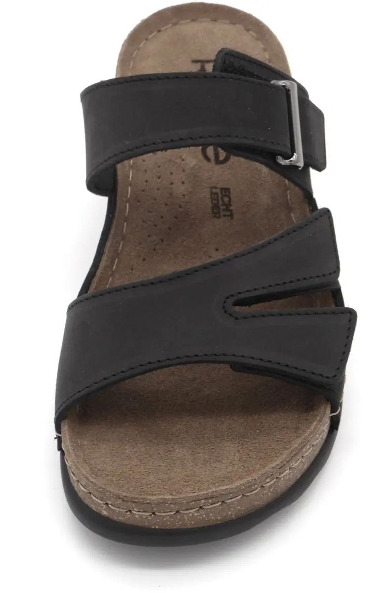Rohde Dames Slipper 5433-90 Slides - Zwart